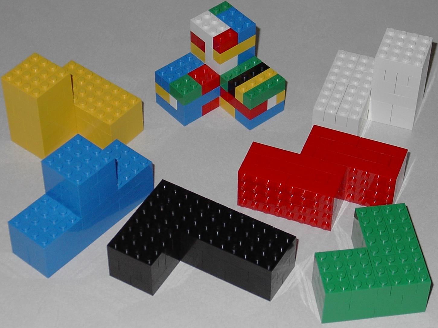 disassembled cube puzzle